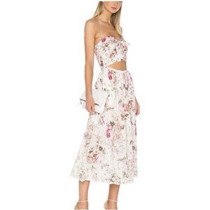 Zimmermann | Dresses | Zimmermannhalliday Floral Scallop Mididress |  Poshmark
